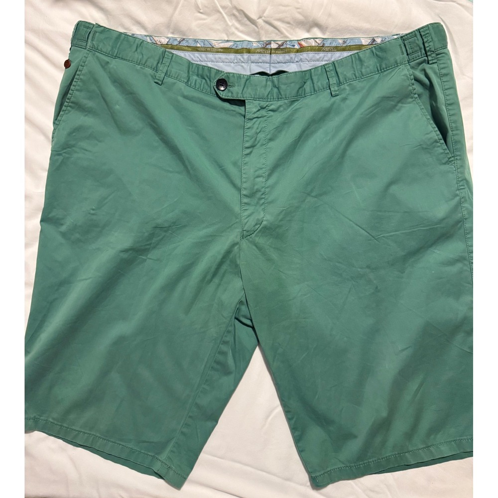 Meyer Hosen Germany Mens Green Chino Shorts Sailboat Lining Size‎ 40